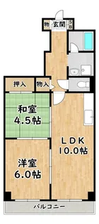 キャピタルハイツ姫里【3階】の間取り