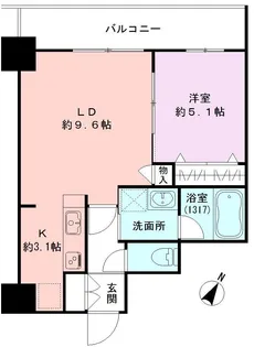 BUENA東幸町弐番館【1階】の間取り