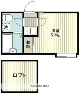 アザーレ・パッシオ長津田【2階】の間取り