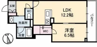 グランベレオ林道駅前【3階】の間取り