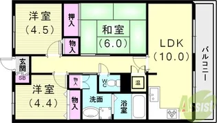 ウィンズ弐番館【3階】の間取り