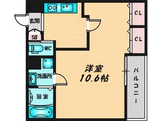 ディークラート鴻池新田ヴェルク【1階】の間取り