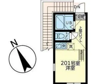 ユナイト石川町ペルファボーレ【2階】の間取り