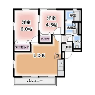 シャルムW【2階】の間取り
