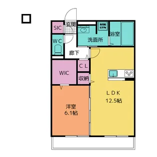 ソル アレイ みやび【1階】の間取り