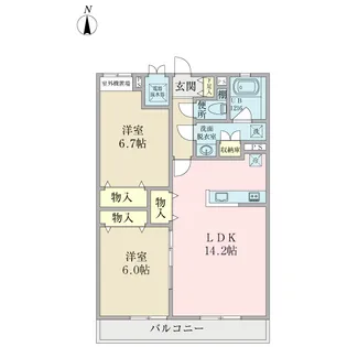 メゾン・クレール3【2階】の間取り