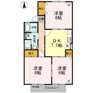 ファミール平和【2階】の間取り