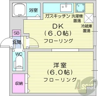 ダイアナ麻生マンション【5階】の間取り