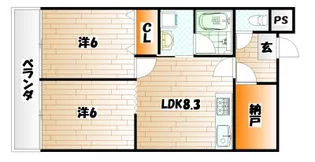 パークスクエア松島【3階】の間取り