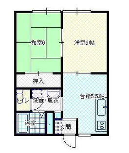 ハイツ松見【2階】の間取り