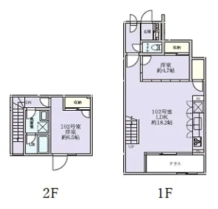 MSH柿の木坂【1階】の間取り