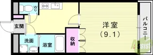 スタービュー【1階】の間取り