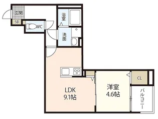 Anmut 廿日市(アンムート)【1階】の間取り