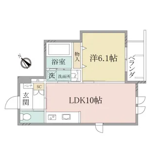 (シニア限定)ヘーベルヴィレッジ西立川~シャドウグリーン~【2階】の間取り