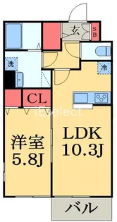 ウィンドテラスみどり台【3階】の間取り
