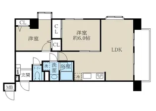 ライオンズマンション新潟古町【12階】の間取り