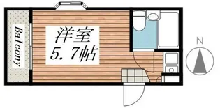 メゾン・ド・アドミレ【5階】の間取り