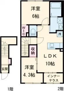 インフィニス【1階】の間取り