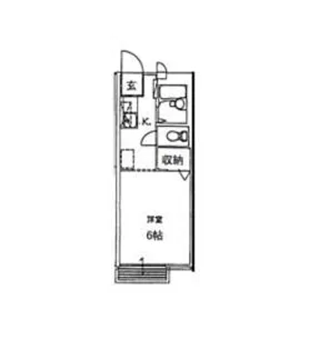 サンライズ国吉田【1階】の間取り