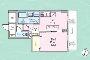 THE ROOM【9階】の間取り