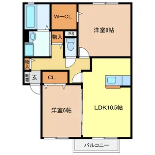 ソレーユ南江島【1階】の間取り