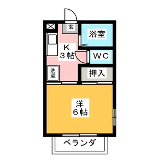 グリーンハイツ【2階】の間取り