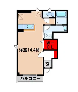 サンヴィレッジ【1階】の間取り