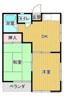 赤城ハイツII【1階】の間取り