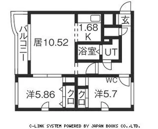 ルシード菊水元町【2階】の間取り