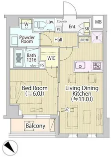 セリジェ池尻大橋【3階】の間取り