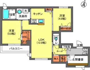 グラシューズ池袋【3階】の間取り