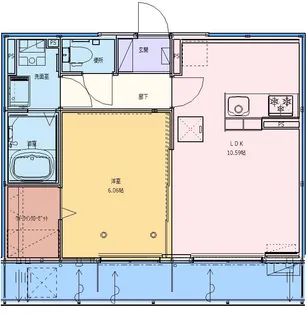 カメリア【3階】の間取り