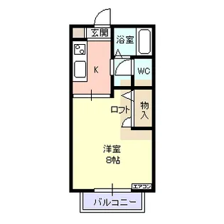 メイプル ヒルズD【2階】の間取り