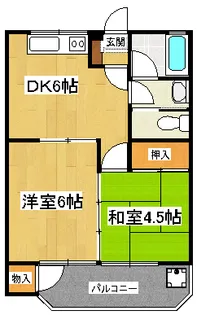 ロードパレスI【3階】の間取り