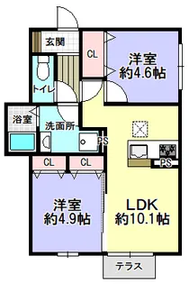 リニュエラ香里園町【1階】の間取り