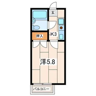 神奈川県横浜市保土ヶ谷区桜ケ丘1【アパート】の間取り