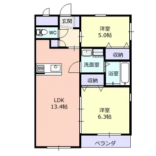 薬師町マンション【1階】の間取り