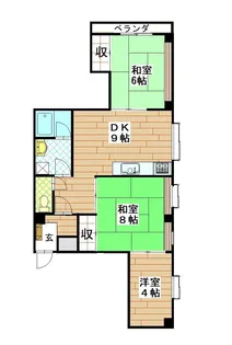 セグウンドセルバンデス【6階】の間取り