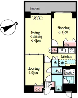 サンパレス駒込壱番館【5階】の間取り