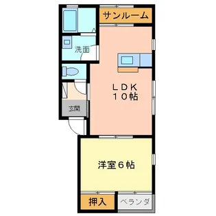 モルトベーネ乙丸【2階】の間取り