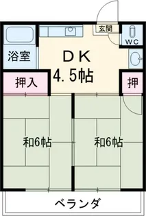メゾン高砂【1階】の間取り