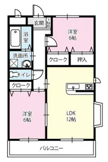 アリビオ・パルフェ弐番館【2階】の間取り