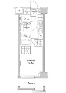 ザ・パークハビオ下北沢【1階】の間取り