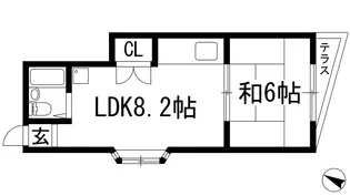 多田ハイム【1階】の間取り