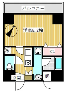 ジュネス滝野川【4階】の間取り