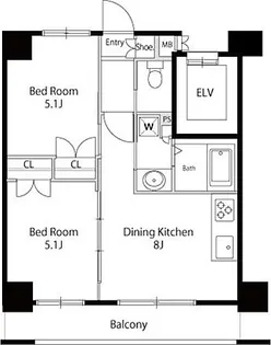 LaSante広尾 ラサンテ広尾【7階】の間取り