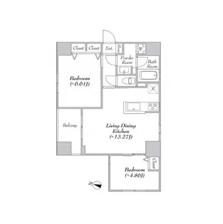 エルスタンザ神田須田町【12階】の間取り