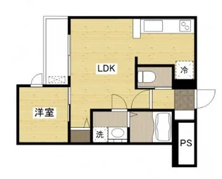 月光南観音 五番館【3階】の間取り