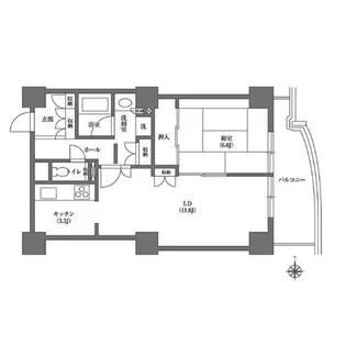 文京グリーンコートビュータワー本駒込【14階】の間取り