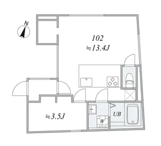 trias224【1階】の間取り